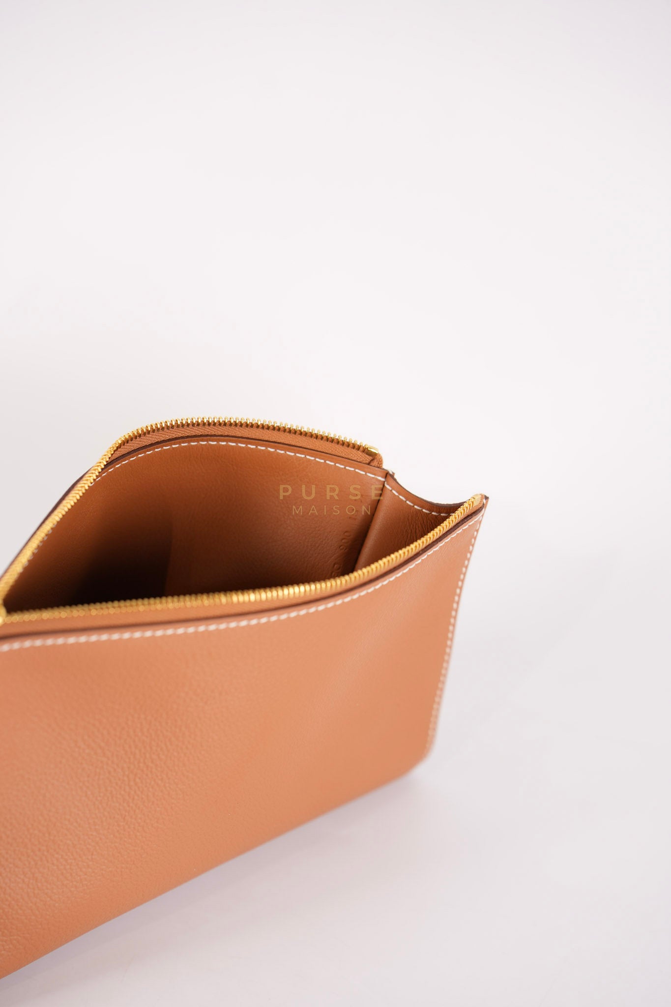 Zipengo Gold PM in Evercolor Leather and Gold Hardware Stamp K (2025) | Purse Maison Luxury Bags Shop