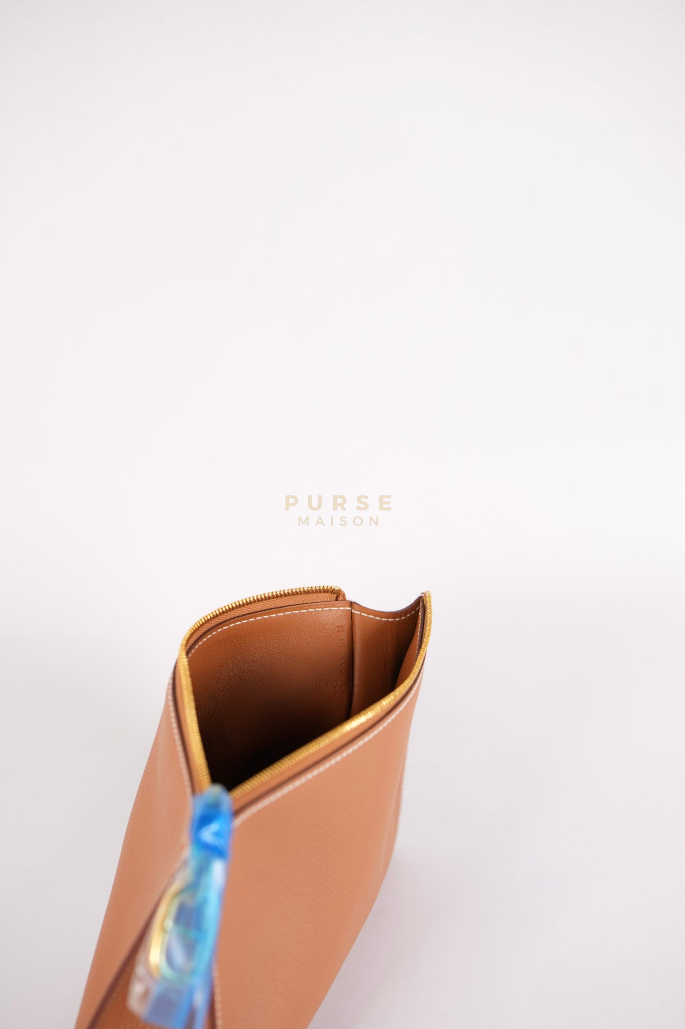 Zipengo Gold PM in Evercolor Leather and Gold Hardware Stamp K (2025) | Purse Maison Luxury Bags Shop