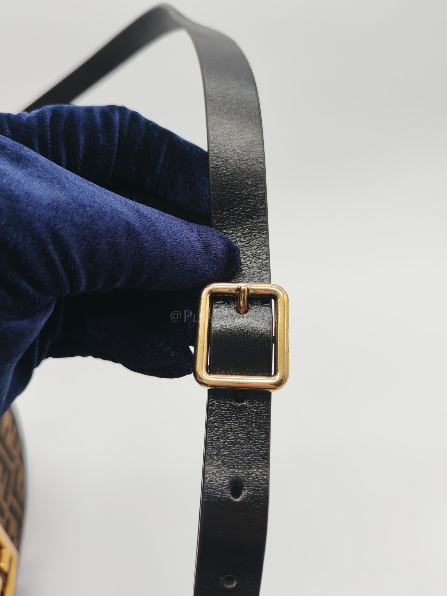 Zucca Medium C'mon Jacquard FF Canvas & Leather Trim Shoulder Bag | Purse Maison Luxury Bags Shop