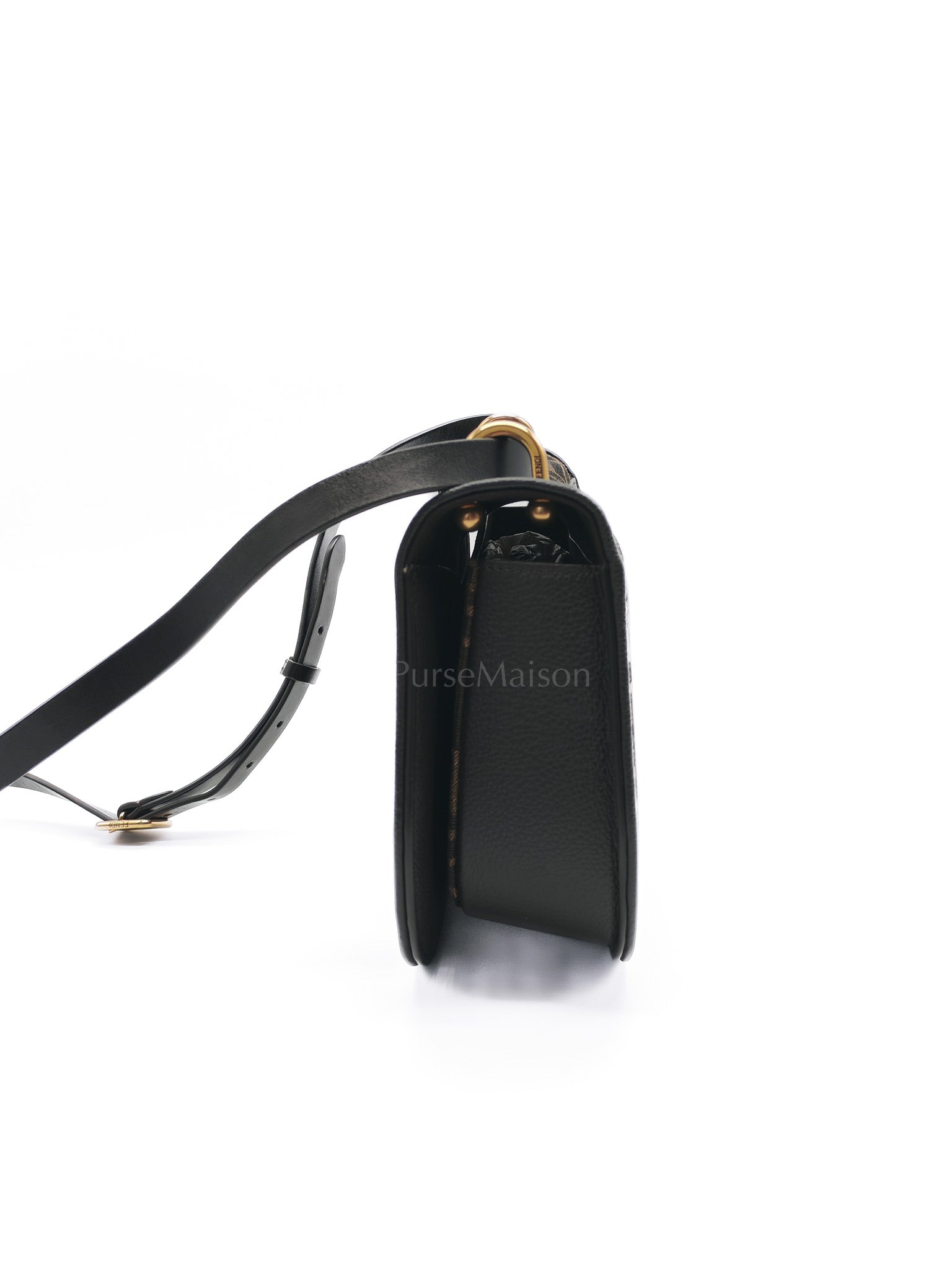 Zucca Medium C'mon Jacquard FF Canvas & Leather Trim Shoulder Bag | Purse Maison Luxury Bags Shop