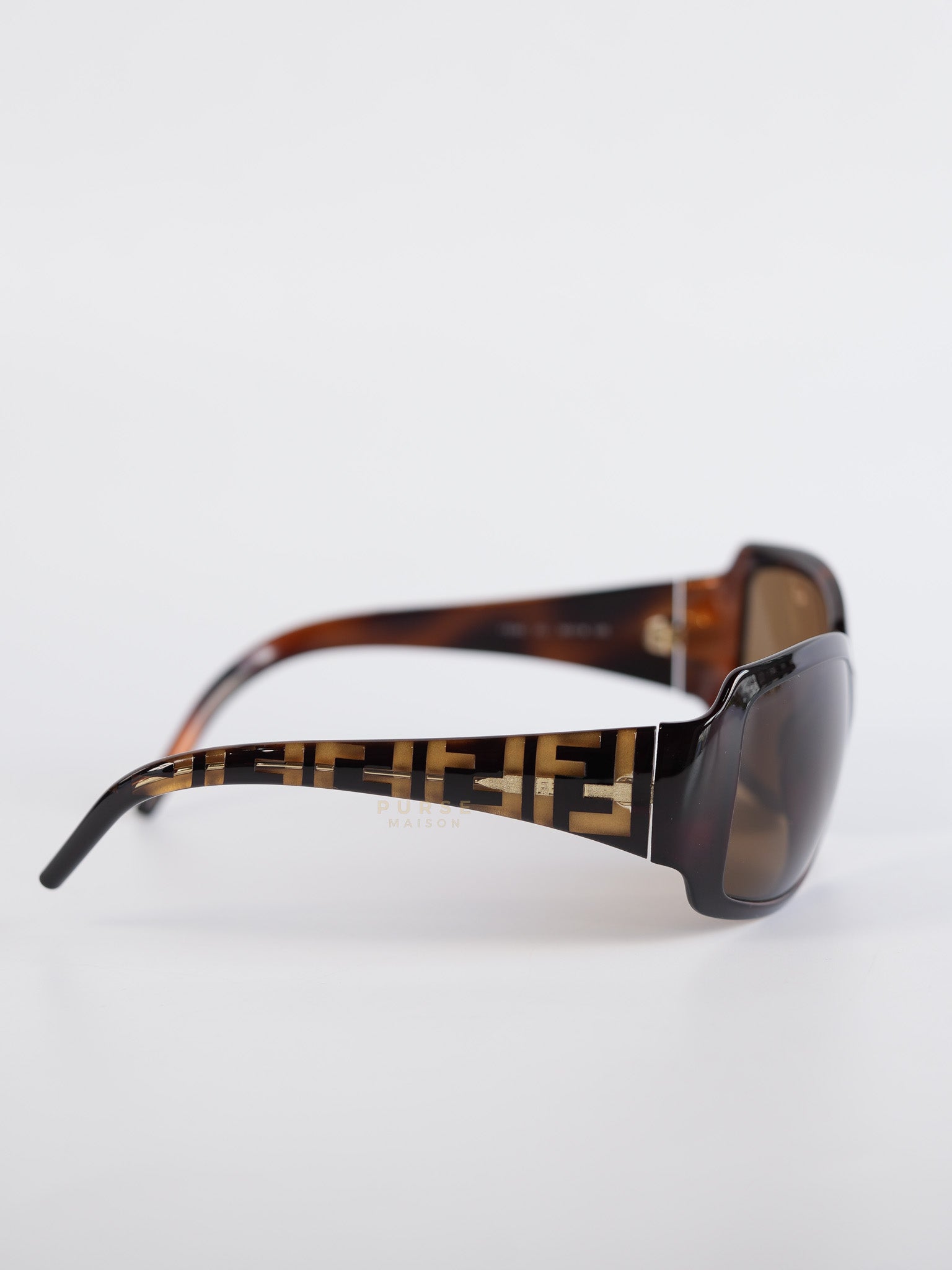 Zucca Pattern Sunglasses In Brown | Purse Maison Luxury Bags Shop