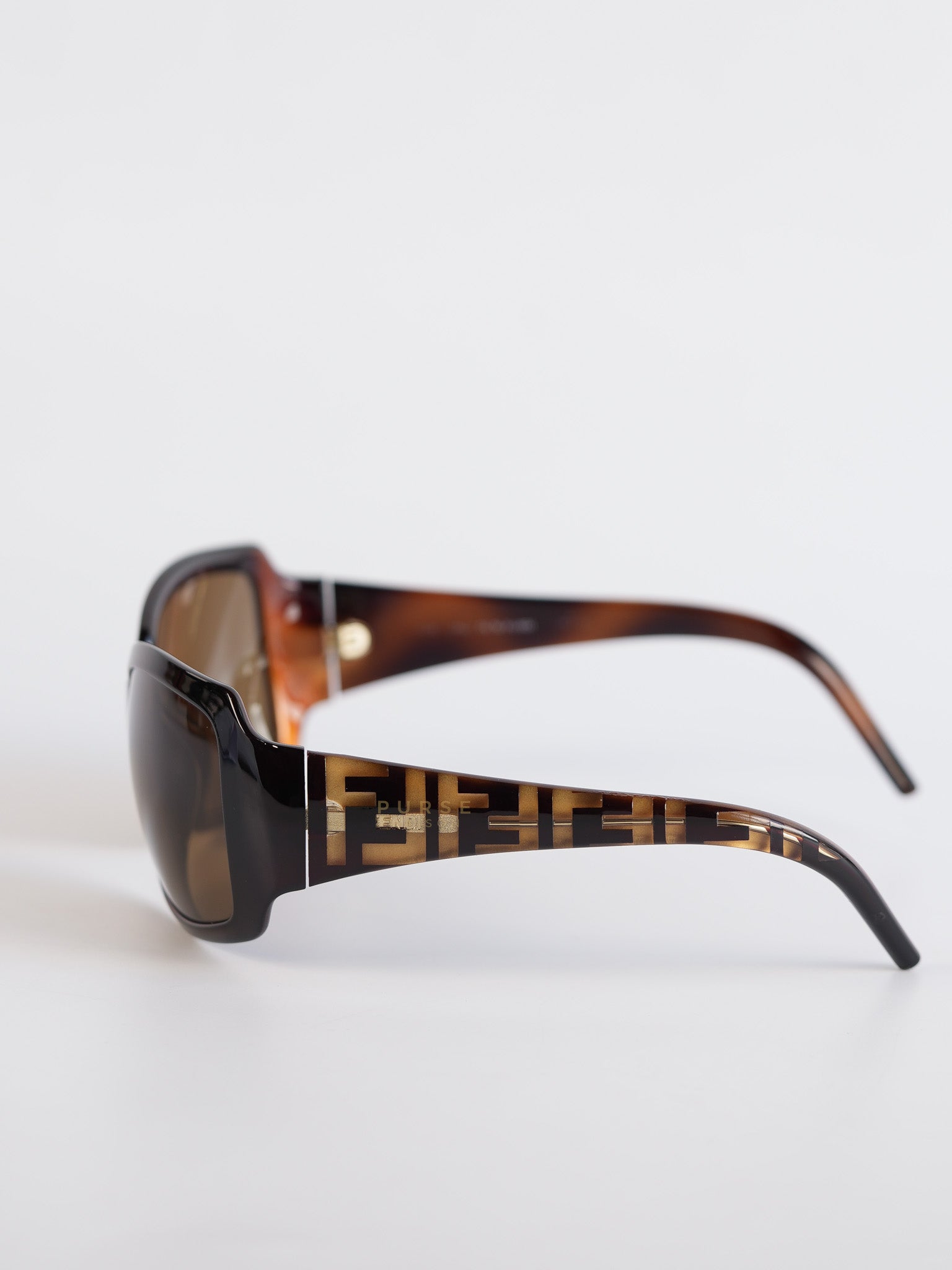 Zucca Pattern Sunglasses In Brown | Purse Maison Luxury Bags Shop