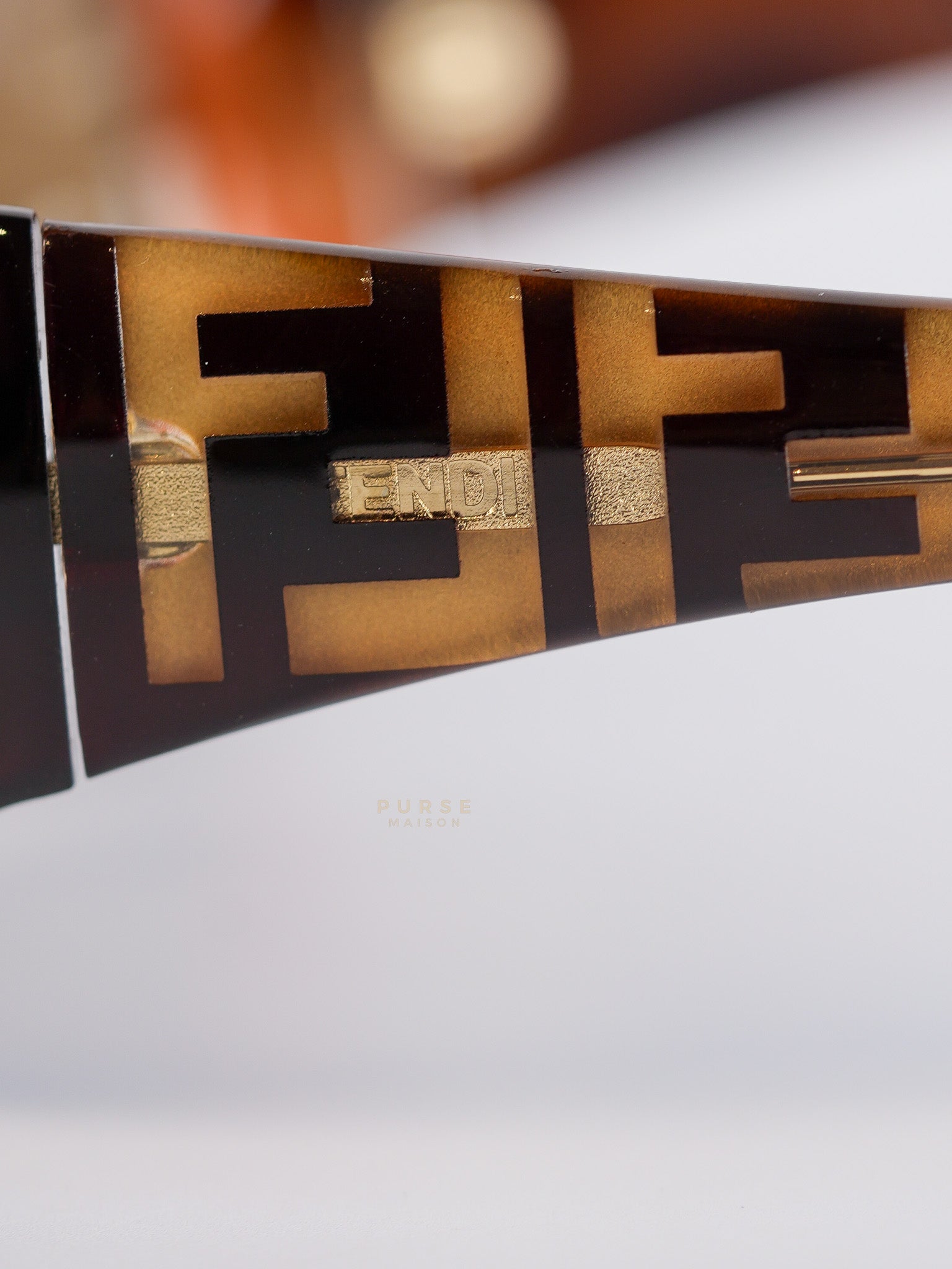 Zucca Pattern Sunglasses In Brown | Purse Maison Luxury Bags Shop