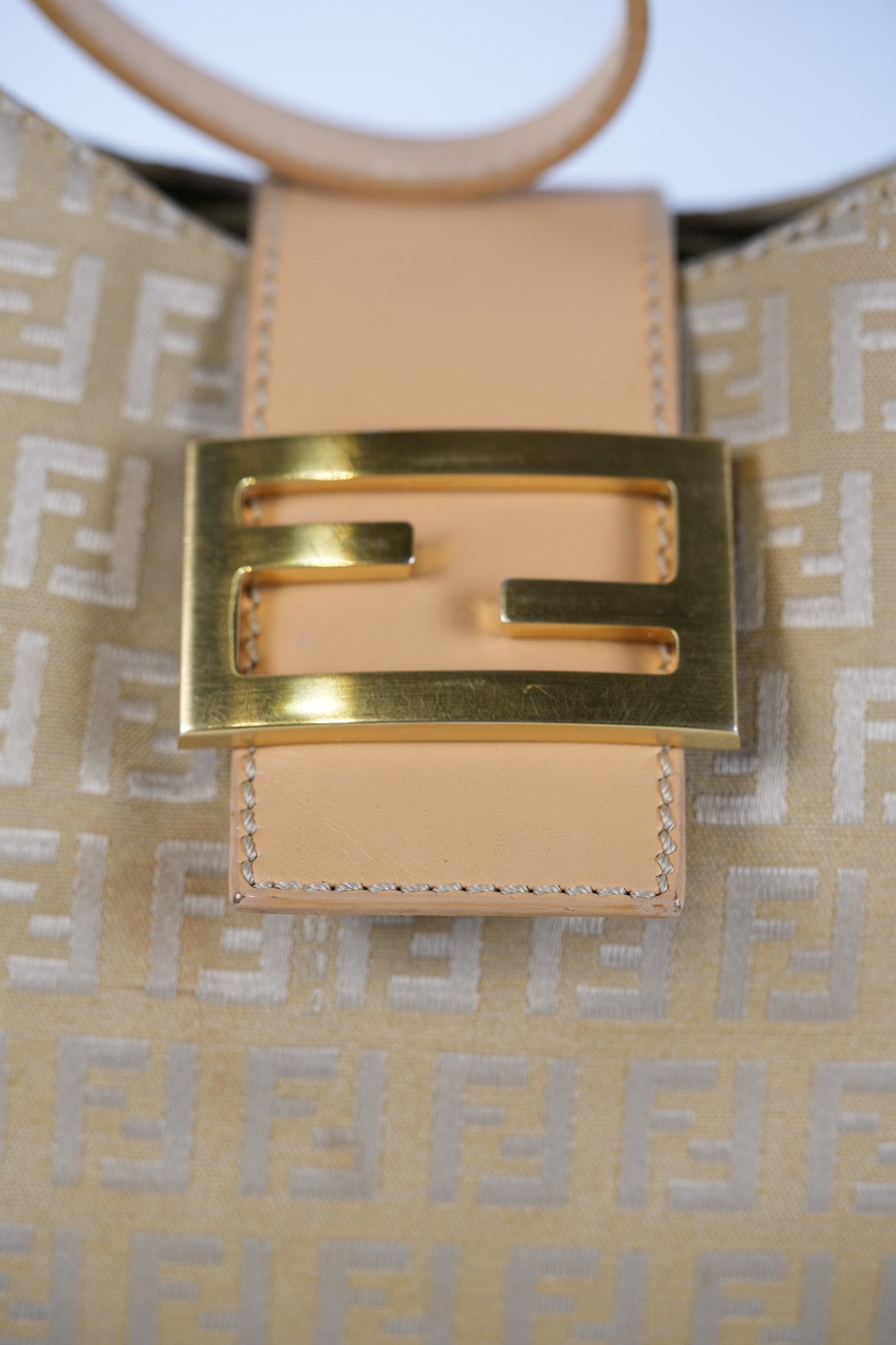 Zucchini Mamma Baguette Cloth Bag in Beige | Purse Maison Luxury Bags Shop