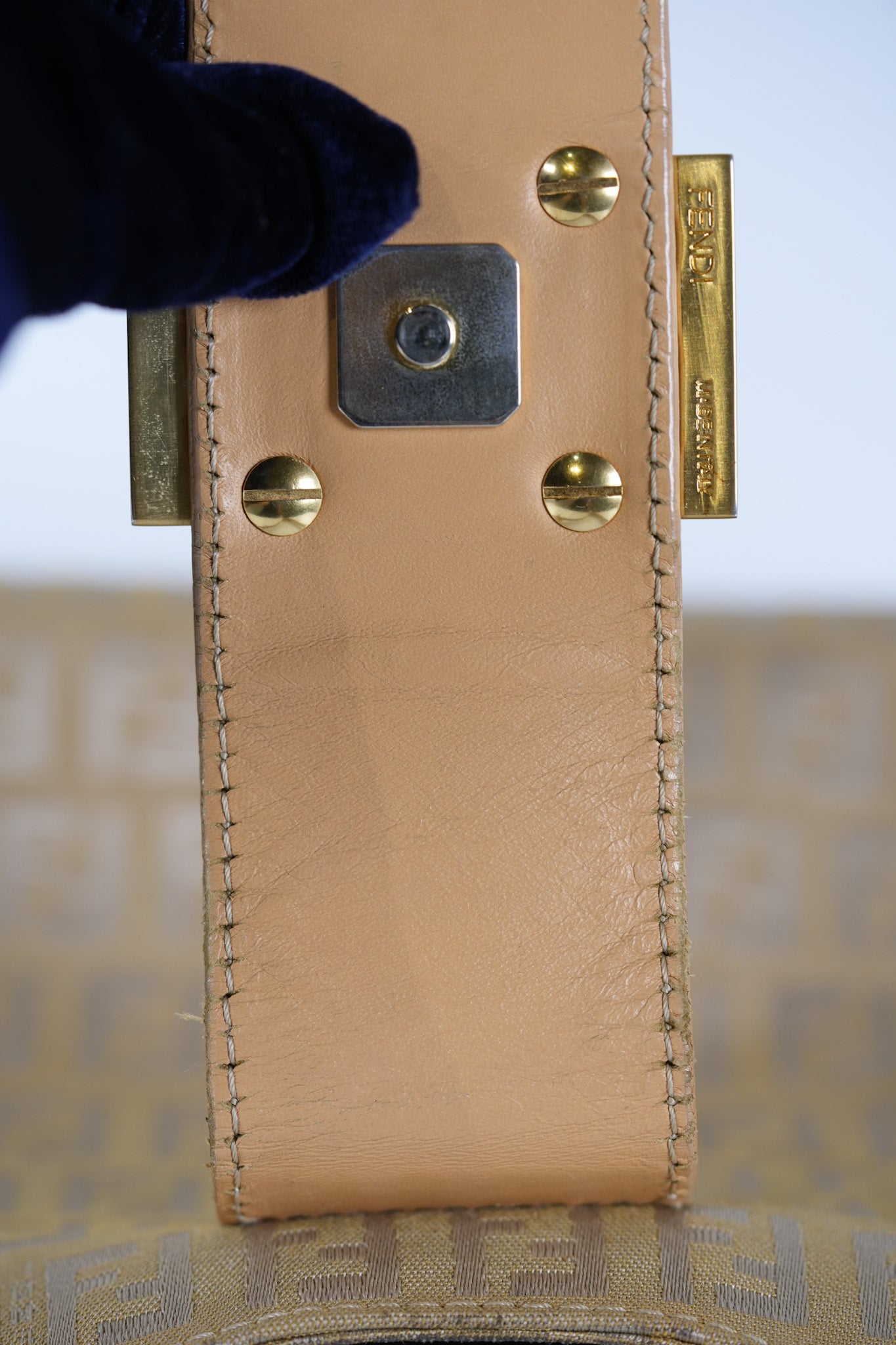 Zucchini Mamma Baguette Cloth Bag in Beige | Purse Maison Luxury Bags Shop