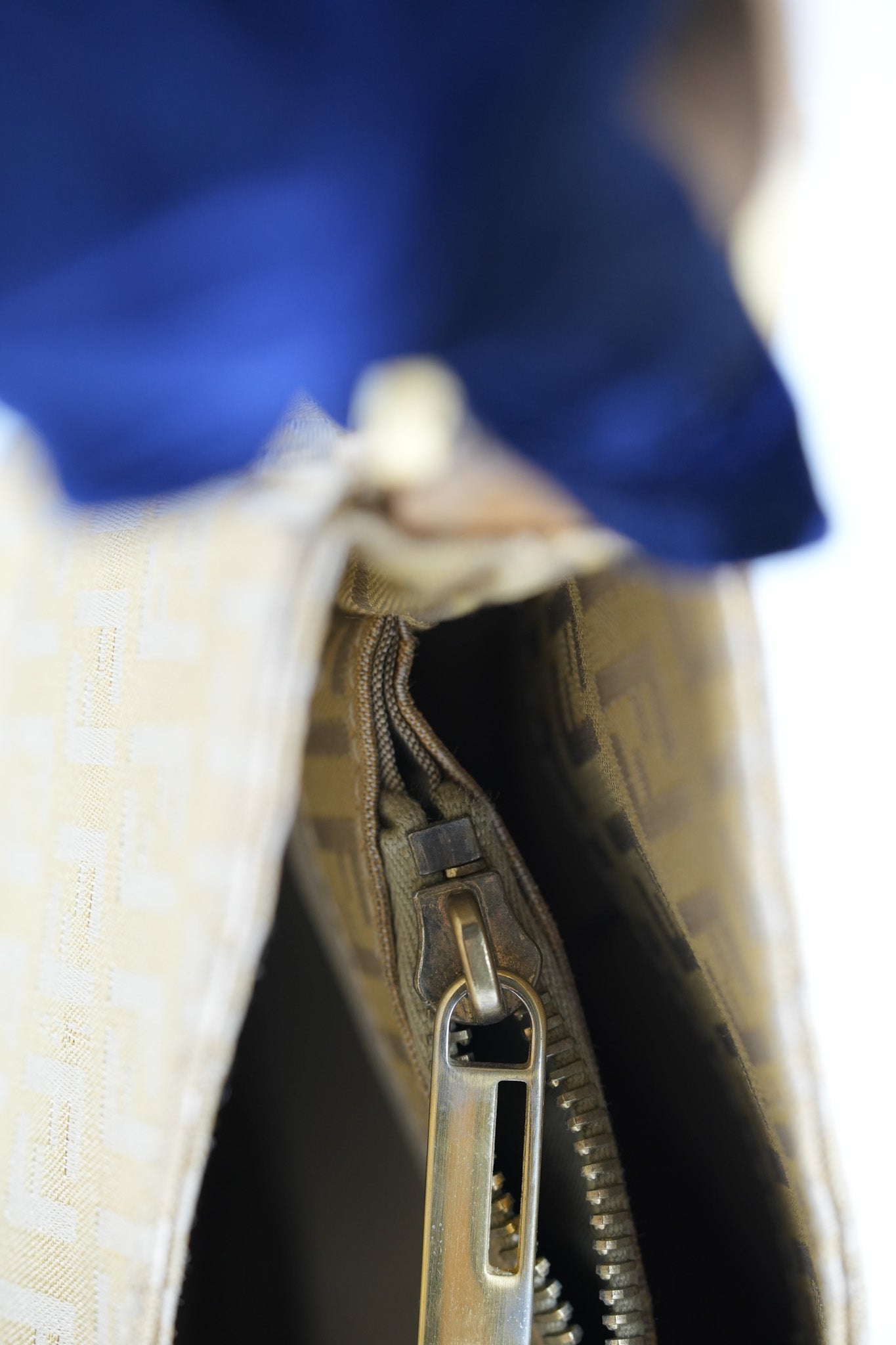 Zucchini Mamma Baguette Cloth Bag in Beige | Purse Maison Luxury Bags Shop