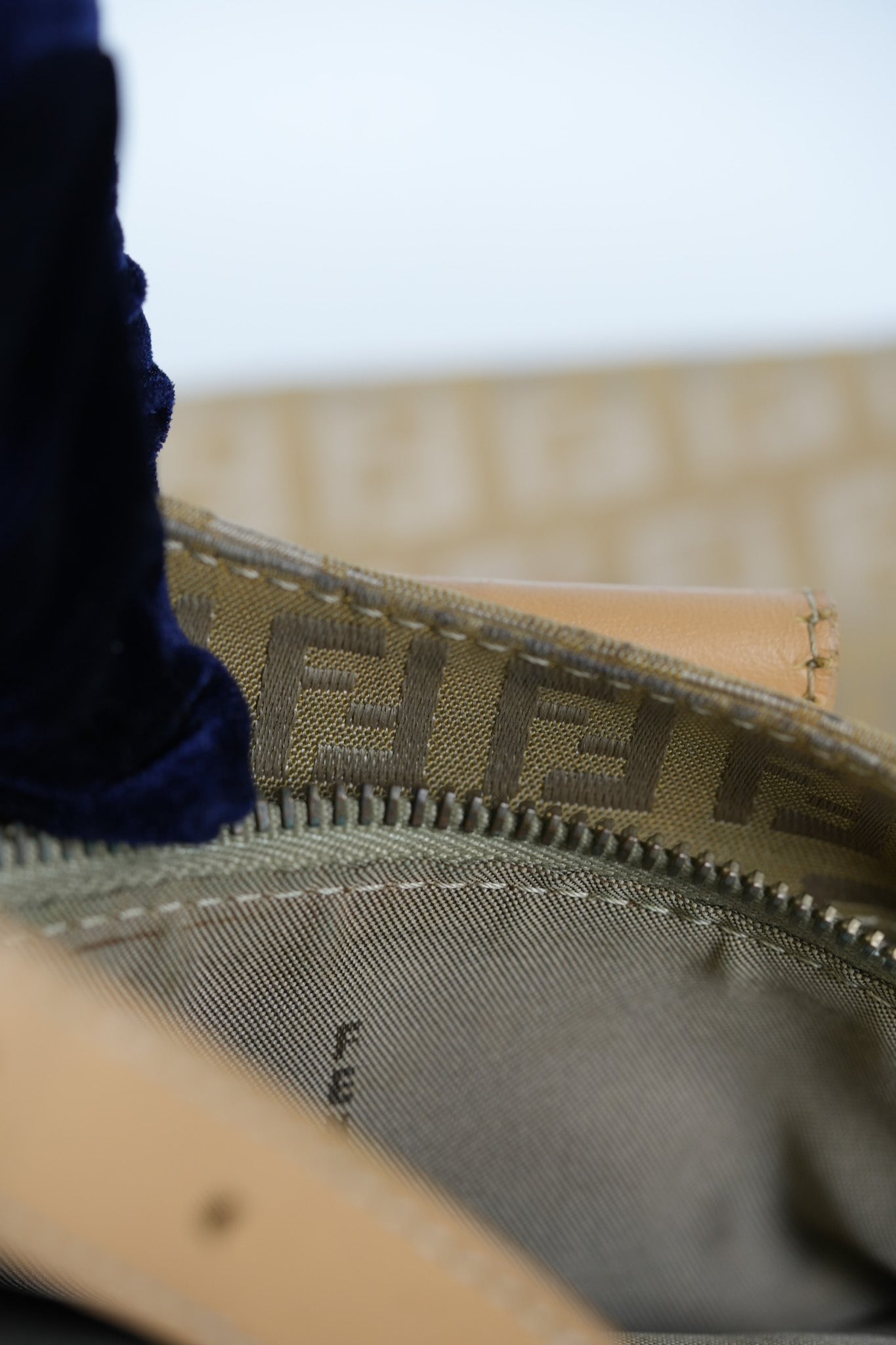 Zucchini Mamma Baguette Cloth Bag in Beige | Purse Maison Luxury Bags Shop