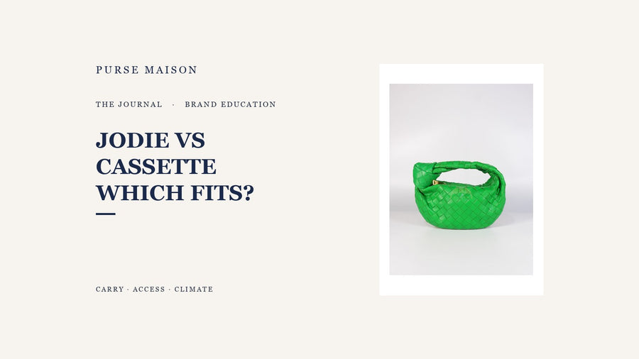Bottega Veneta Jodie and Cassette size and carry comparison editorial cover