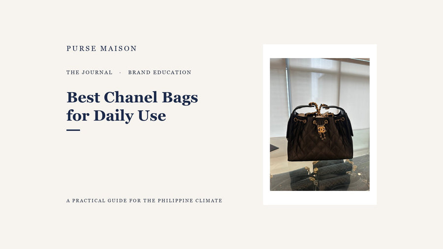 Best Chanel bags for daily use in the Philippine climate