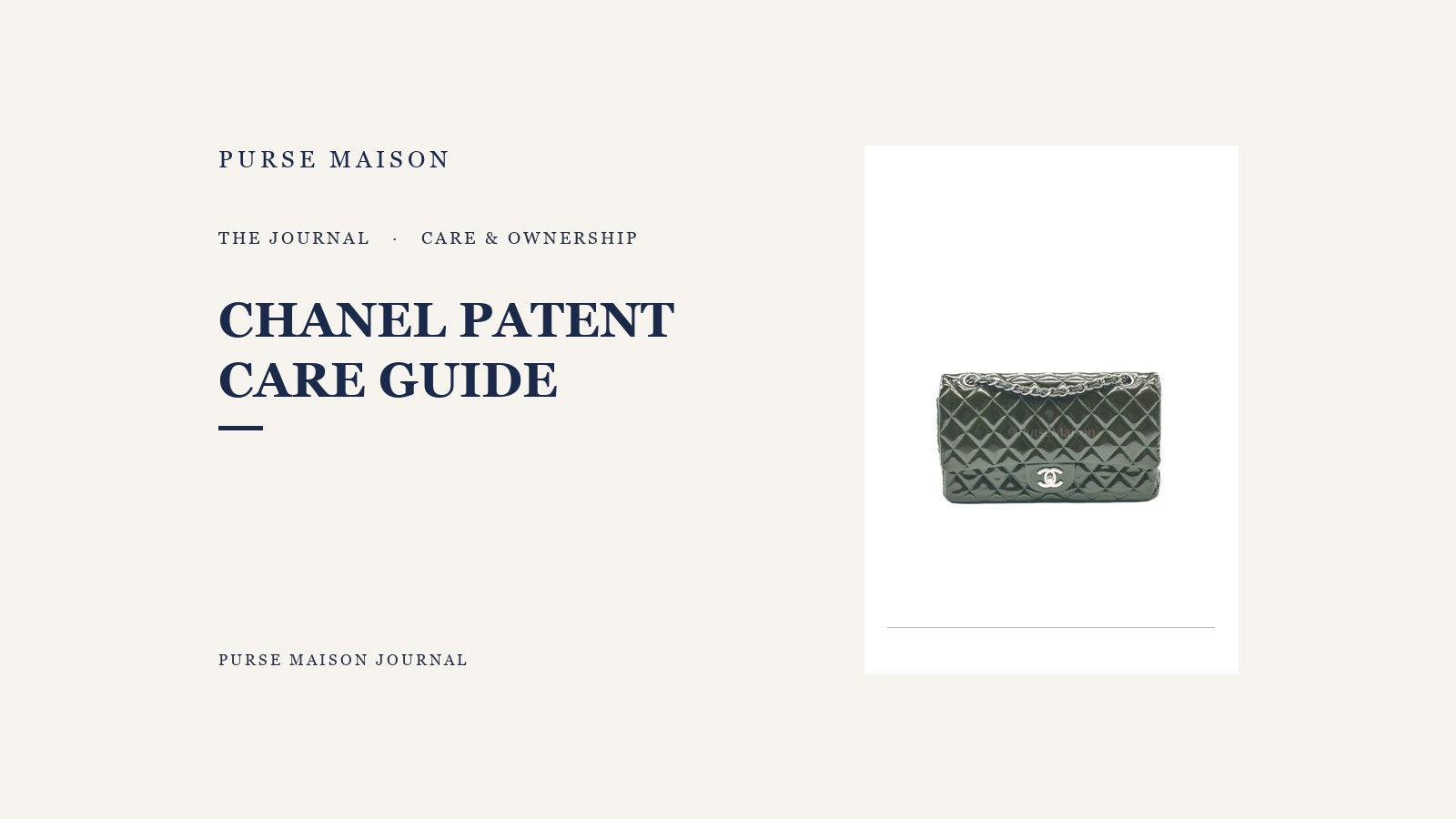 Chanel Patent: Look, Feel, Durability, and Care | Purse Maison Journal