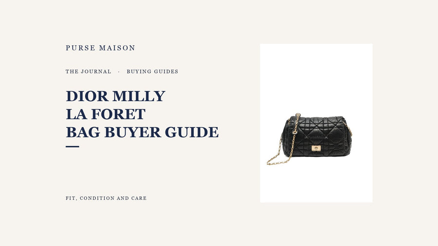 Purse Maison Journal cover for the Dior Milly La Foret buyer’s guide