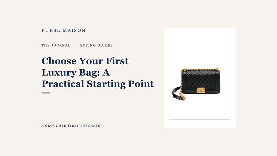 How to Choose a Luxury Bag as a First Luxury Bag — Purse Maison Journal cover
