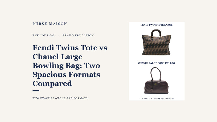 Fendi Twins Tote vs Chanel Large Bowling Bag: Two Spacious Formats Compared