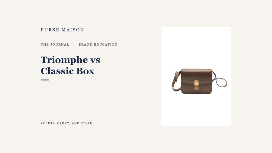 Celine Triomphe vs Classic Box: Which Should You Choose? — Purse Maison Journal cover