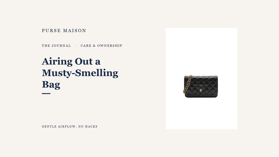 How to Air Out a Musty-Smelling Bag Safely — Purse Maison Journal cover