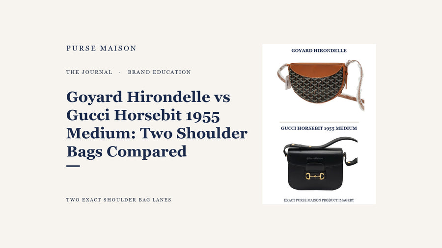 Goyard Hirondelle vs Gucci Horsebit 1955 Medium: Two Shoulder Bags Compared