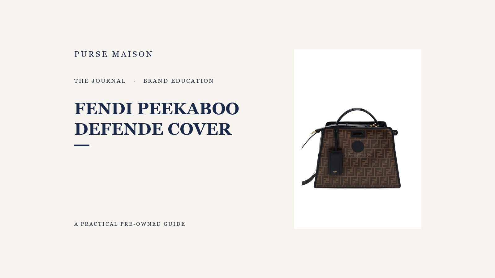 Fendi Peekaboo Defende Cover: What Buyers Should Know — Purse Maison Journal