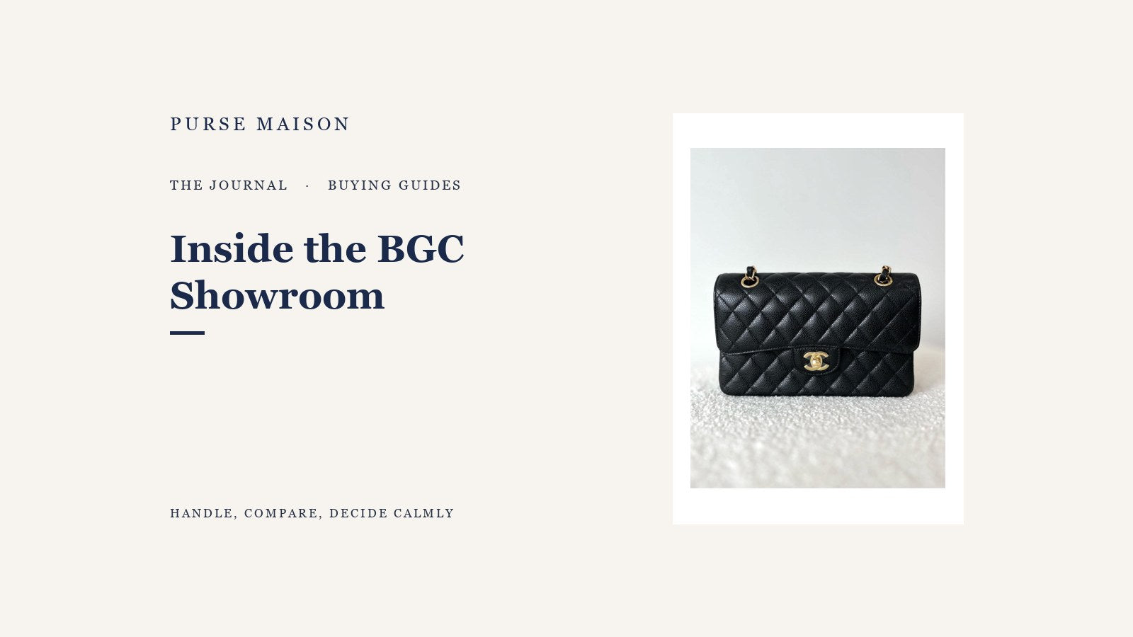 Inside Purse Maison's BGC Showroom Experience — Purse Maison Journal cover