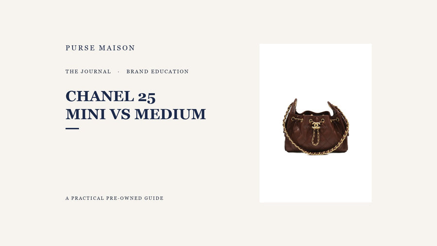 Chanel 25 Mini vs Medium: Size, Capacity, and Carrying Style — Purse Maison Journal