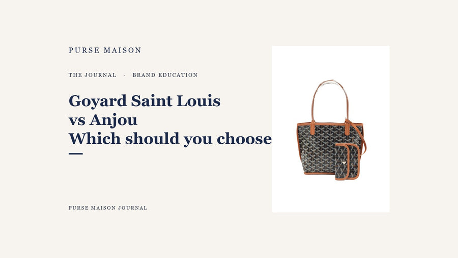 Goyard Saint Louis and Anjou tote comparison for Purse Maison Journal