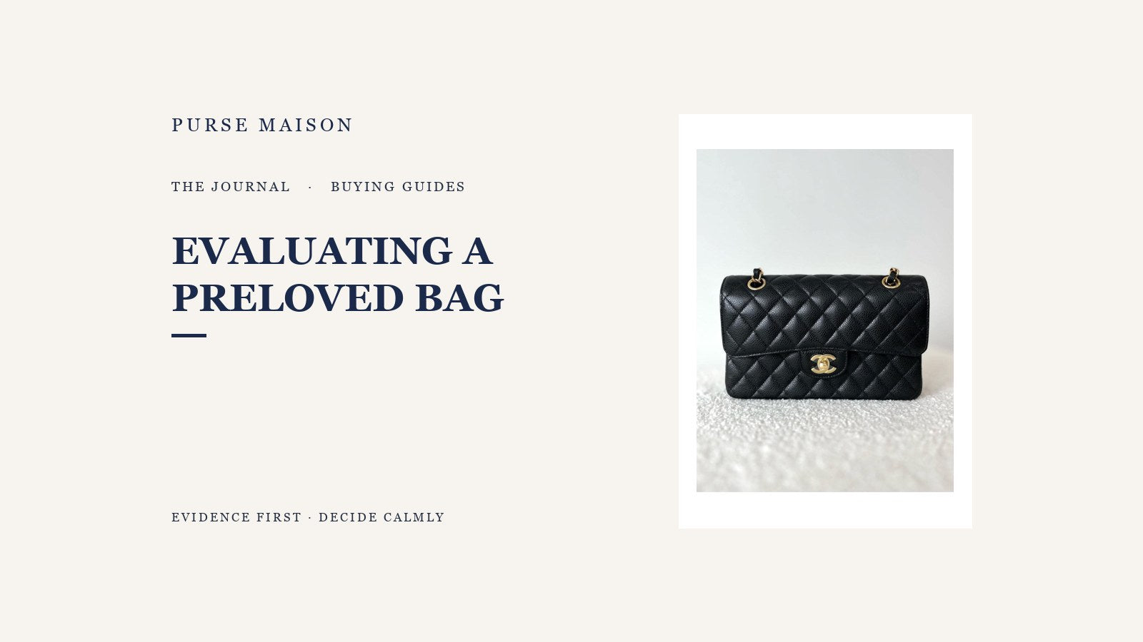 How Purse Maison Evaluates and Presents a Preloved Bag | Purse Maison Journal