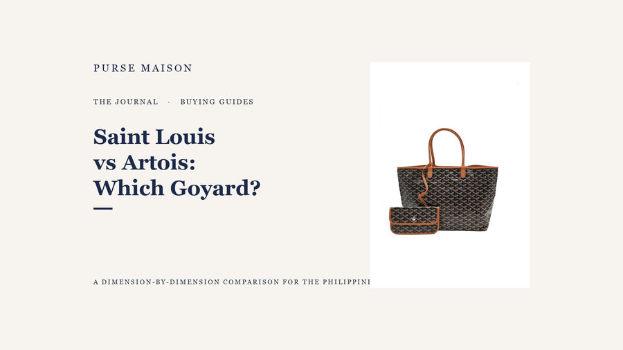Goyard Saint Louis vs Artois tote comparison — Buying Guides by Purse Maison