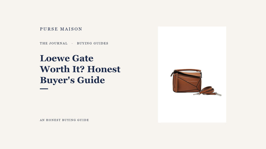 Is the Loewe Gate Worth It? An Honest Buyer's Guide — Purse Maison Journal cover