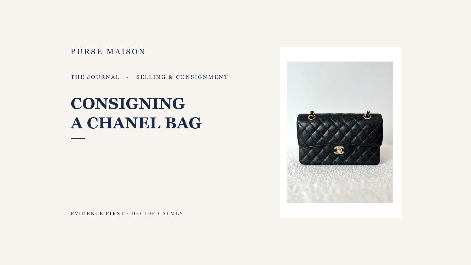 Consigning a Chanel Bag: What to Expect | Purse Maison Journal