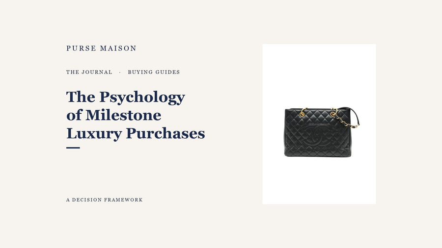 The Psychology Behind Milestone Luxury Purchases | Purse Maison Journal