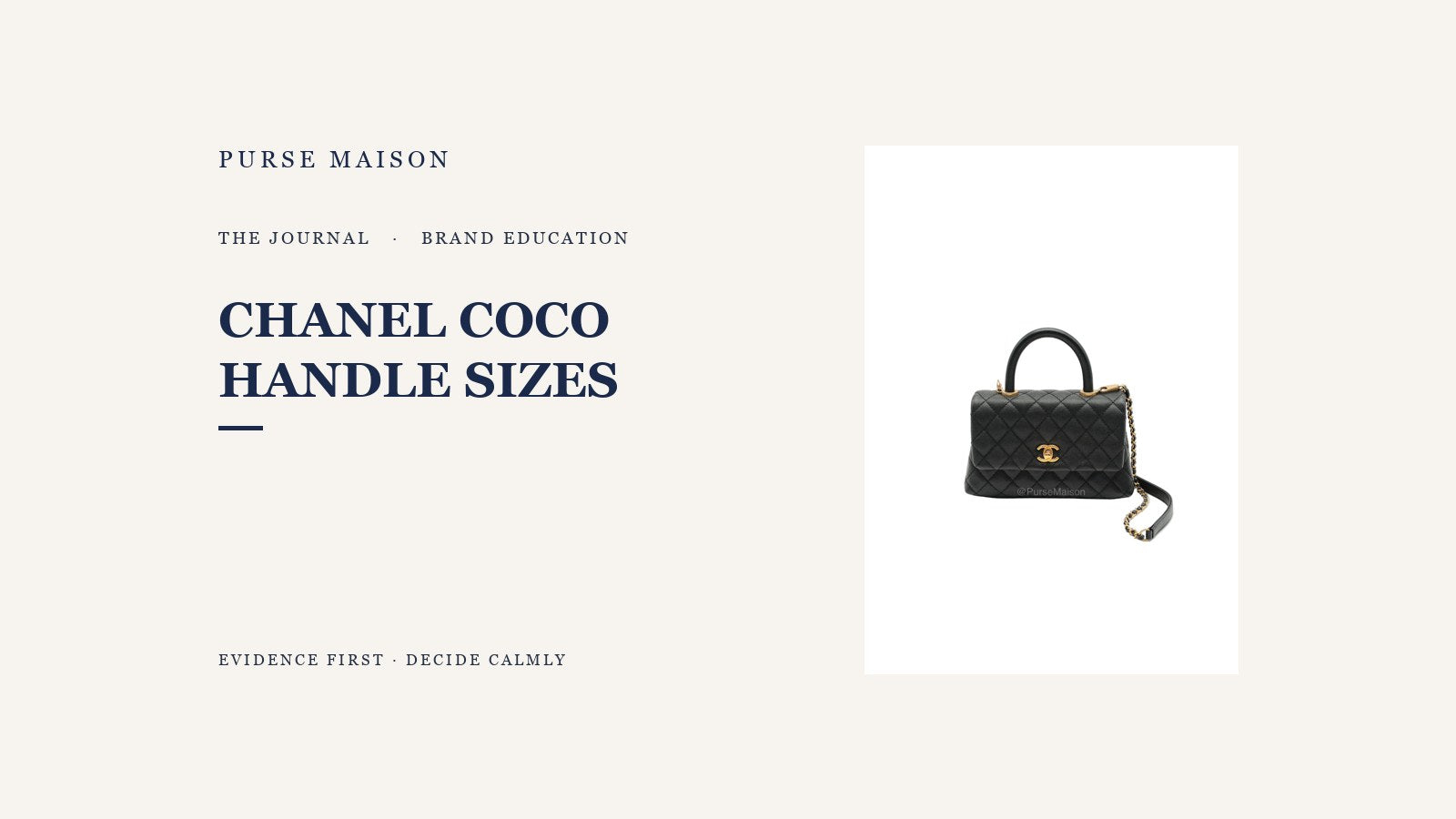 Chanel Coco Handle Sizes Compared: Which One Fits Your Life | Purse Maison Journal