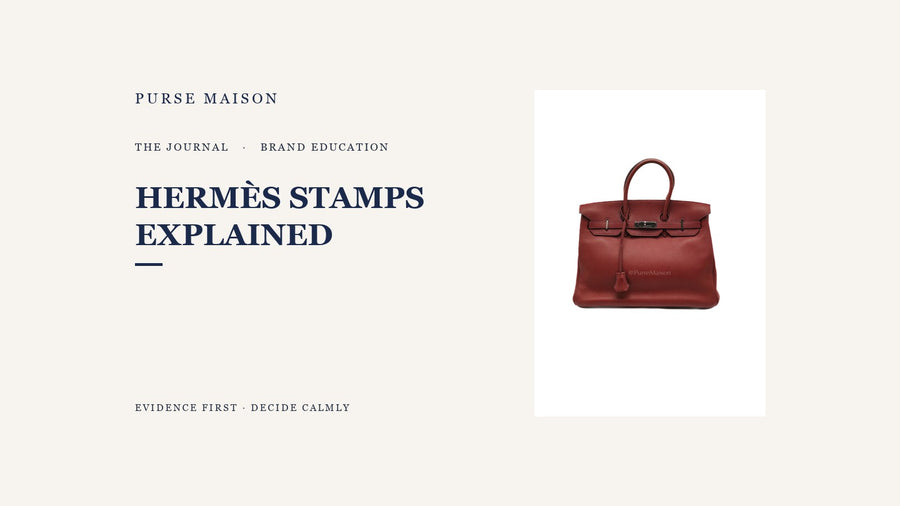 How Hermes Date Stamps and Blind Stamps Work | Purse Maison Journal