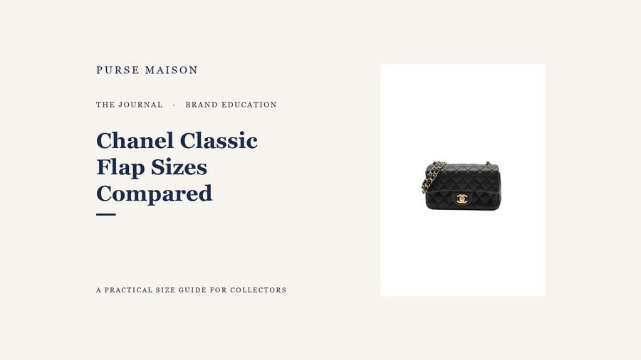 Chanel Classic Flap sizes compared — Purse Maison Journal cover