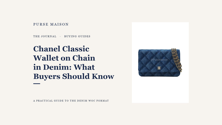 Chanel Classic Wallet on Chain in Denim: What Buyers Should Know — Purse Maison Journal cover