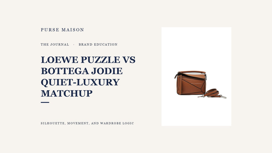 Loewe Puzzle vs Bottega Jodie: The Quiet-Luxury Matchup — Purse Maison Journal cover