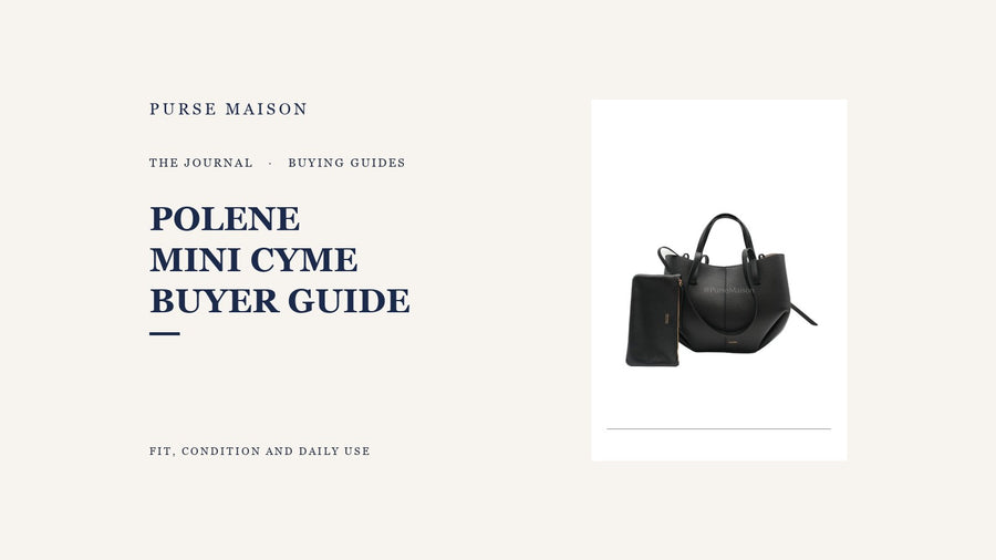 Purse Maison Journal cover for Polene Mini Cyme: What Buyers Should Know