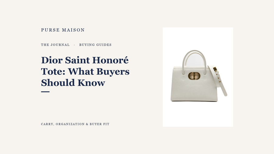 Dior Saint Honoré Tote: What Buyers Should Know — Purse Maison Journal cover
