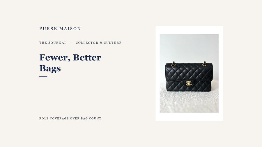 The Case for Buying Fewer, Better Bags — Purse Maison Journal cover