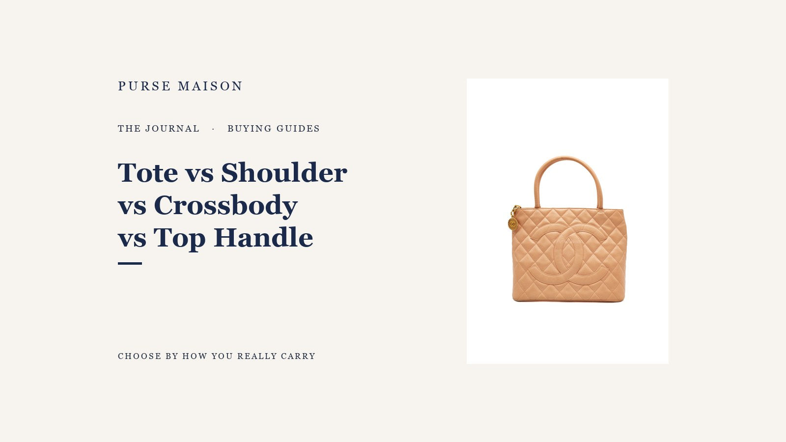 Purse Maison Journal guide comparing luxury bag formats.