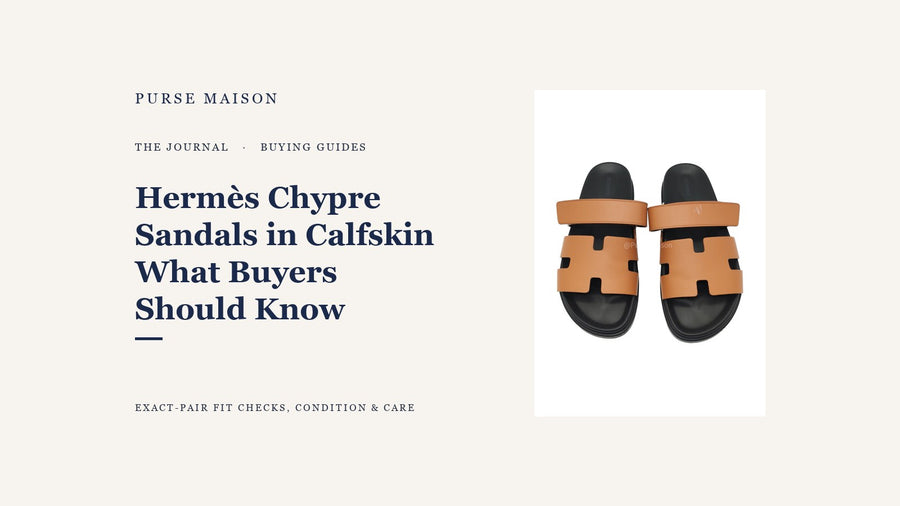 Hermès Chypre sandals in calfskin buying guide