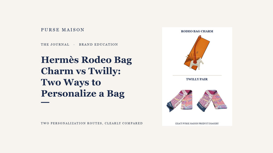 Hermès Rodeo Bag Charm vs Twilly: Two Ways to Personalize a Bag — Purse Maison Journal cover