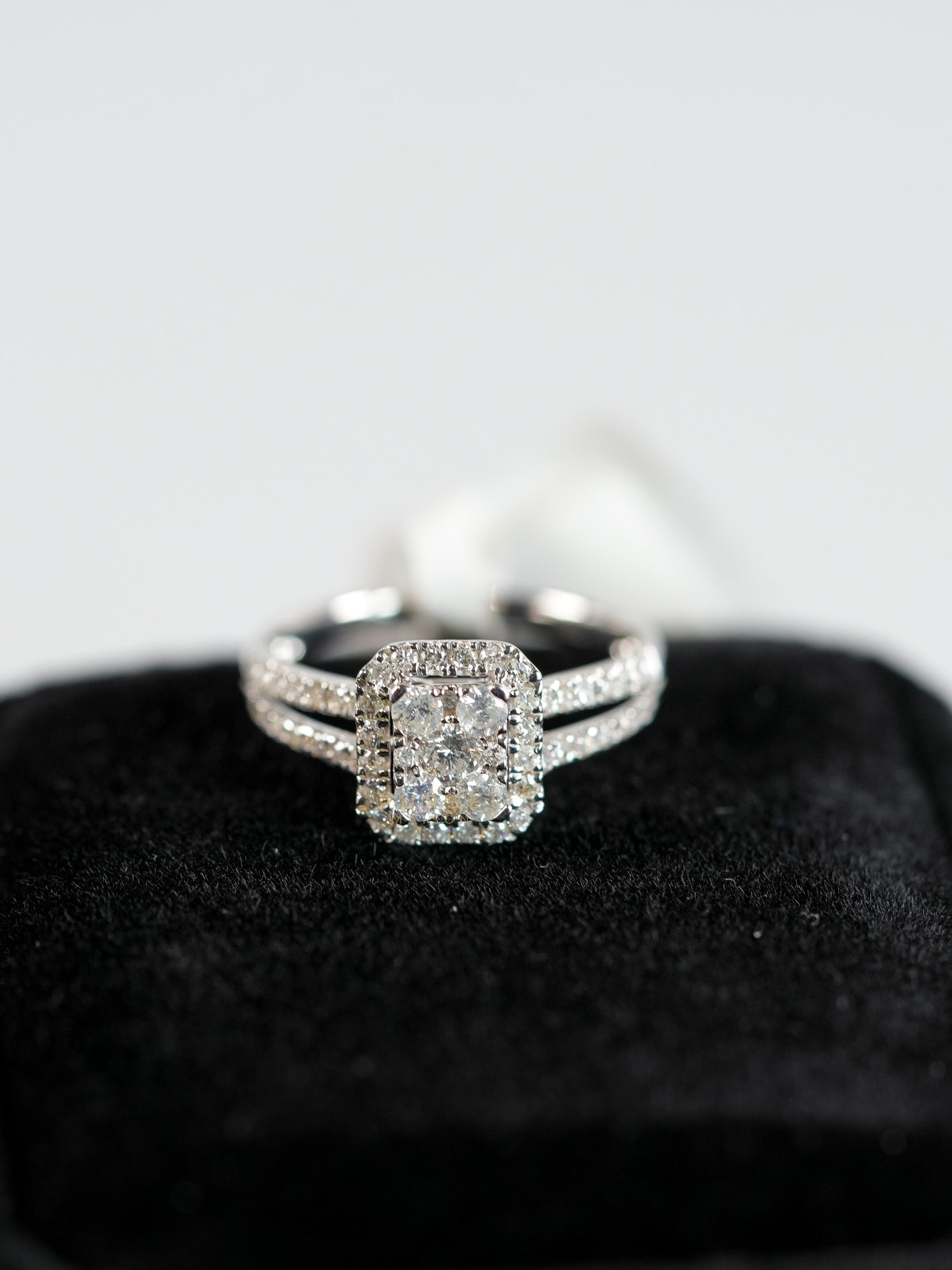 0.11 carats 2.46g Natural Diamond HK Setting Ring US Size 7 R24 | Purse Maison Luxury Bags Shop
