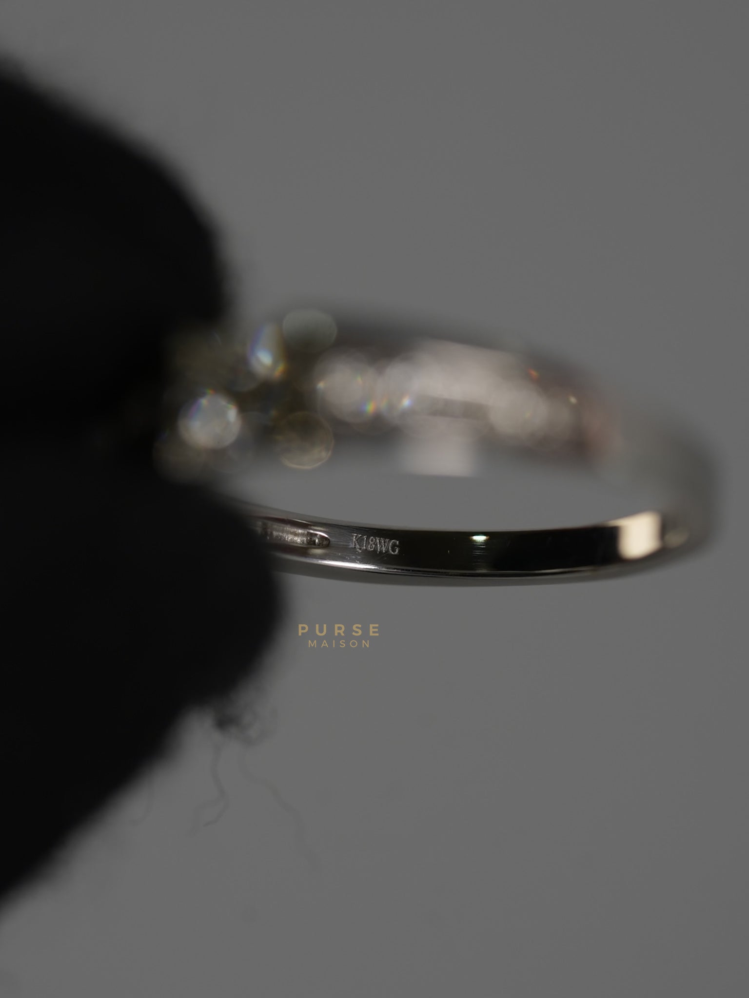 0.12 carats 3.15g Natural Diamond HK Setting Ring US Size 7 R29 | Purse Maison Luxury Bags Shop