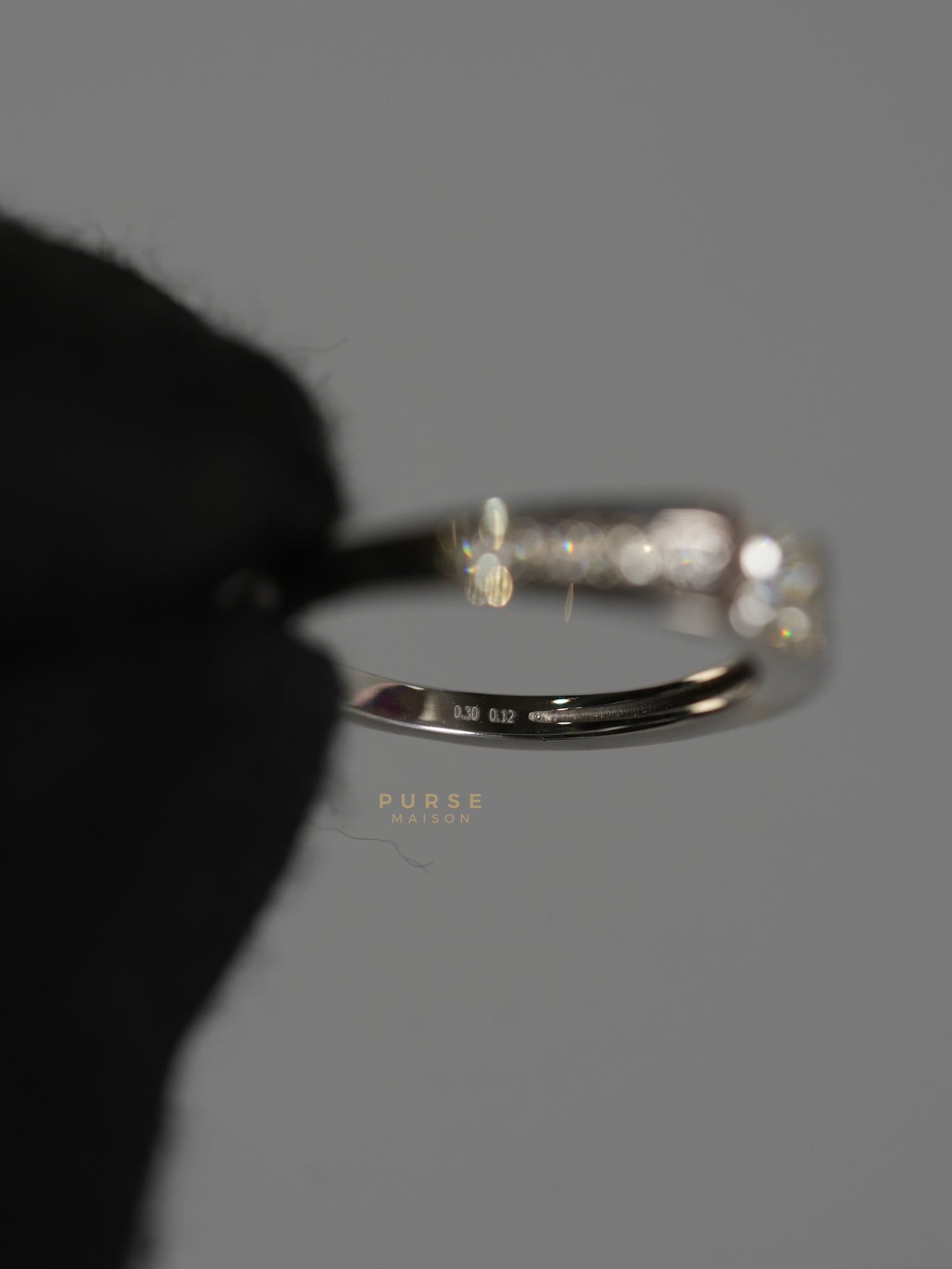 0.12 carats 3.15g Natural Diamond HK Setting Ring US Size 7 R29 | Purse Maison Luxury Bags Shop
