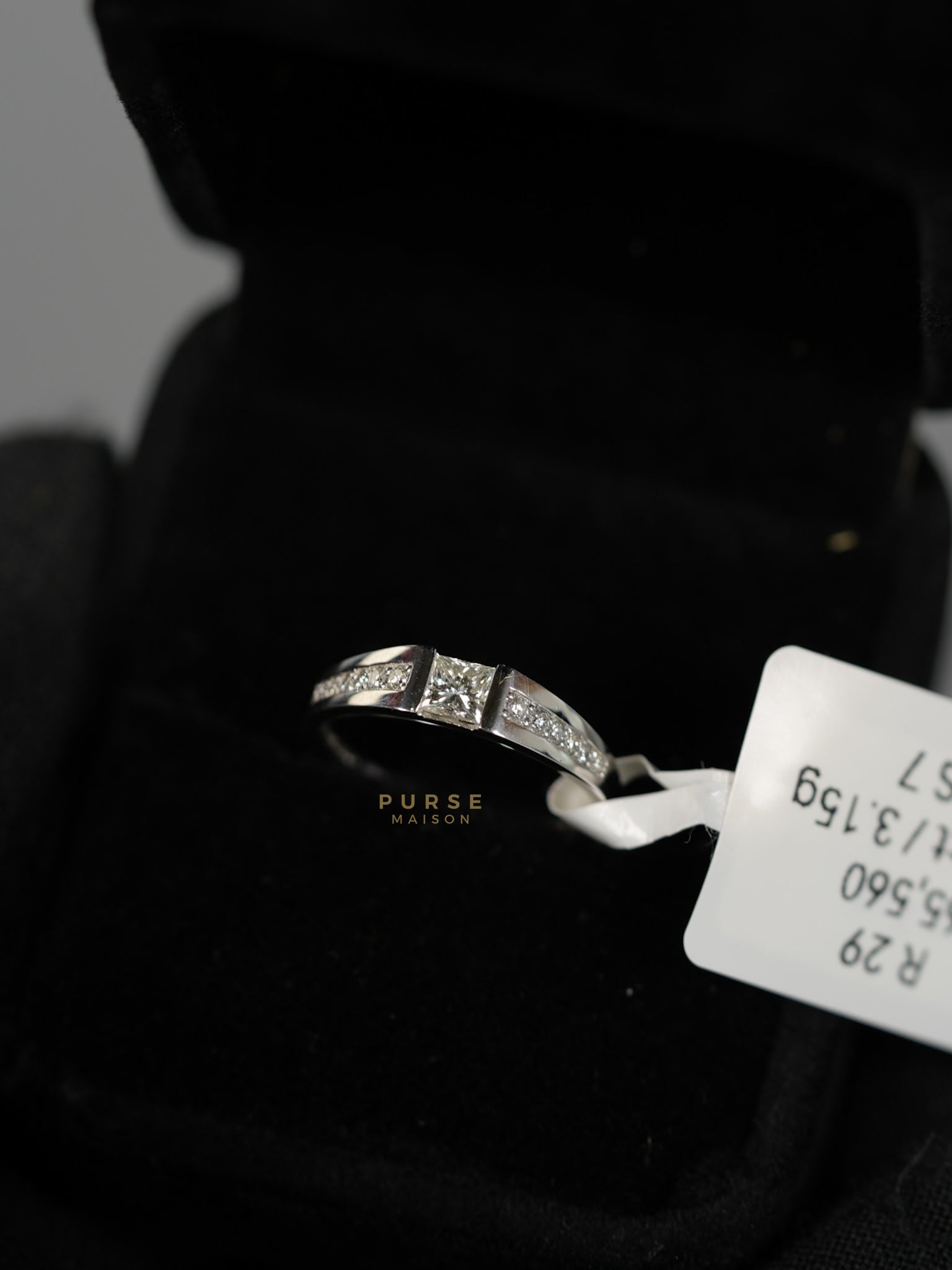 0.12 carats 3.15g Natural Diamond HK Setting Ring US Size 7 R29 | Purse Maison Luxury Bags Shop