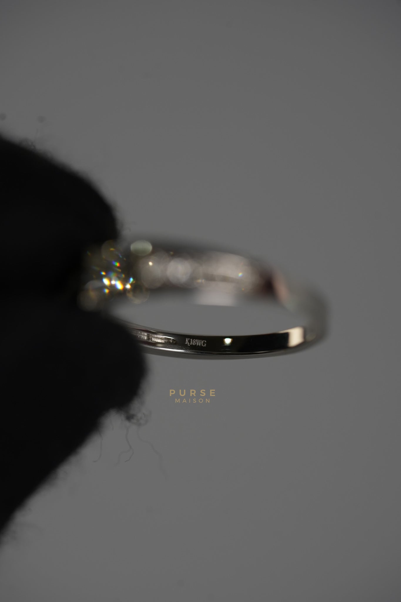 0.12 carats 3.15g Natural Diamond HK Setting Ring US Size 7 R29 | Purse Maison Luxury Bags Shop