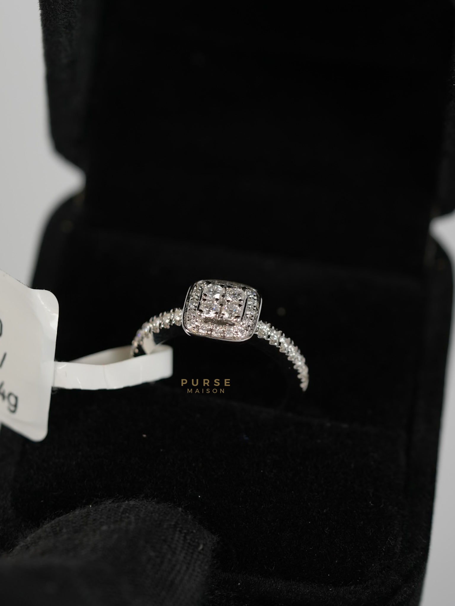 0.18 carat 4.64g Natural Diamond HK Setting Ring US Size 6.5 R7 | Purse Maison Luxury Bags Shop