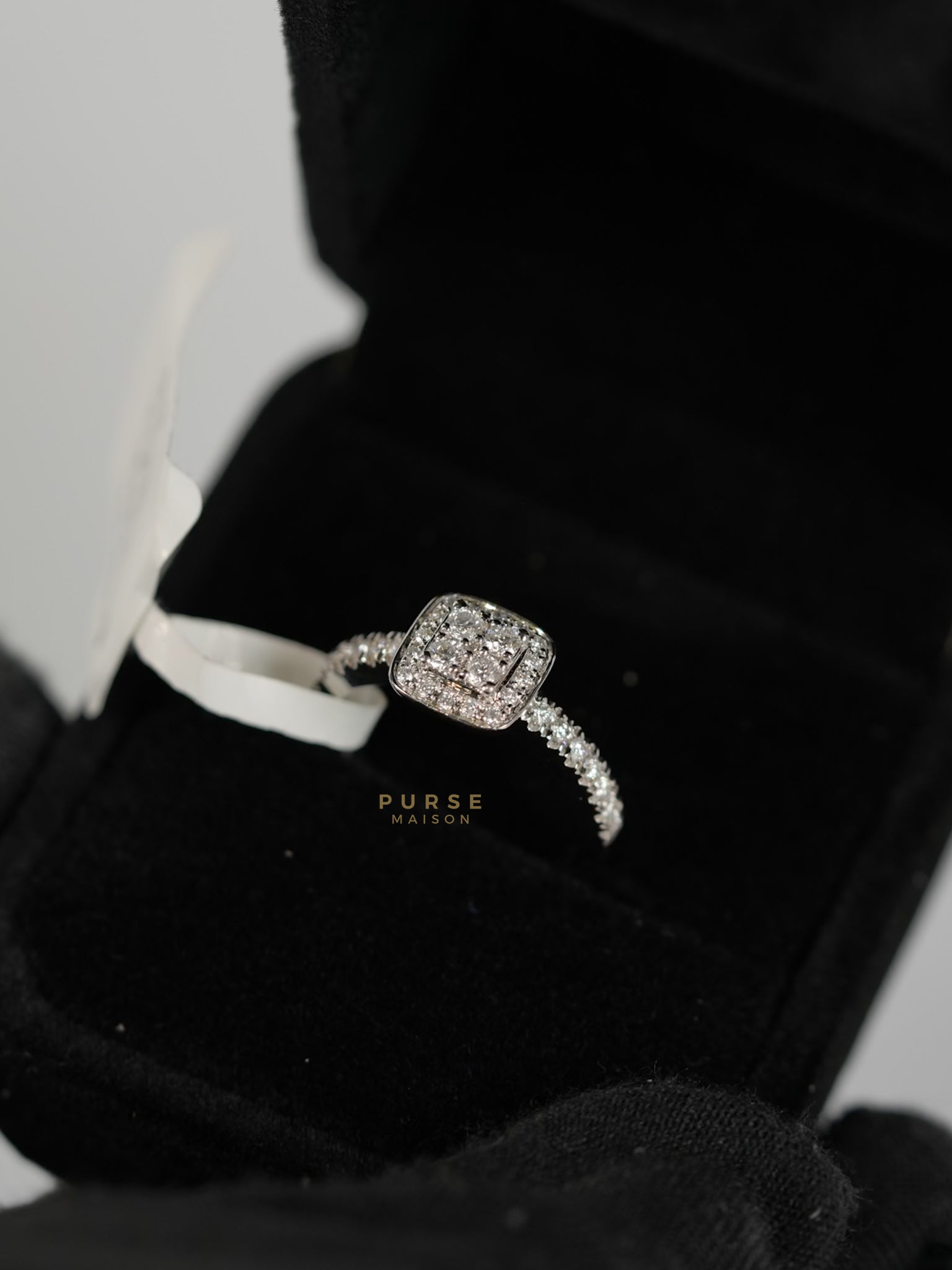 0.18 carat 4.64g Natural Diamond HK Setting Ring US Size 6.5 R7 | Purse Maison Luxury Bags Shop
