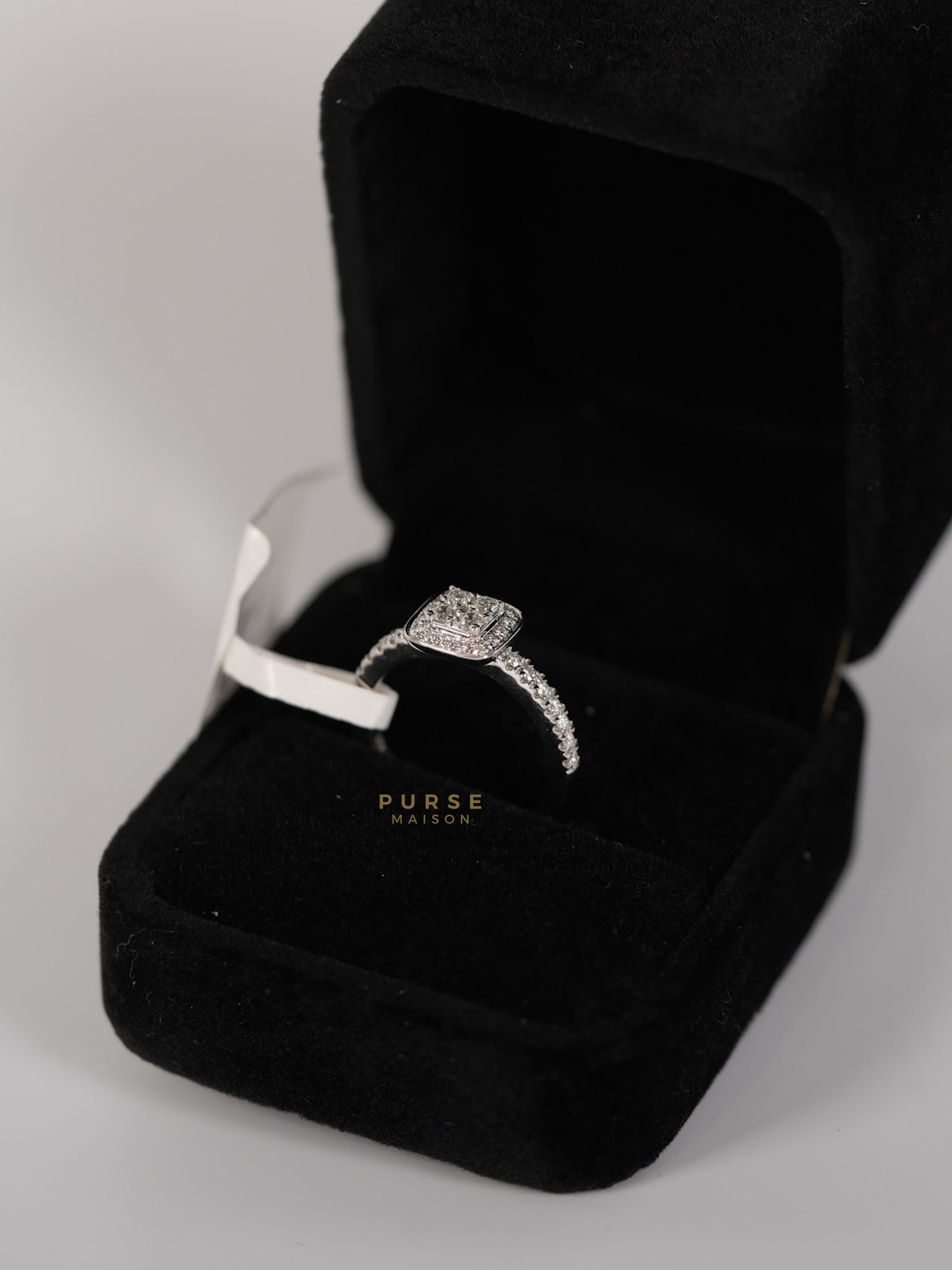 0.18 carat 4.64g Natural Diamond HK Setting Ring US Size 6.5 R7 | Purse Maison Luxury Bags Shop