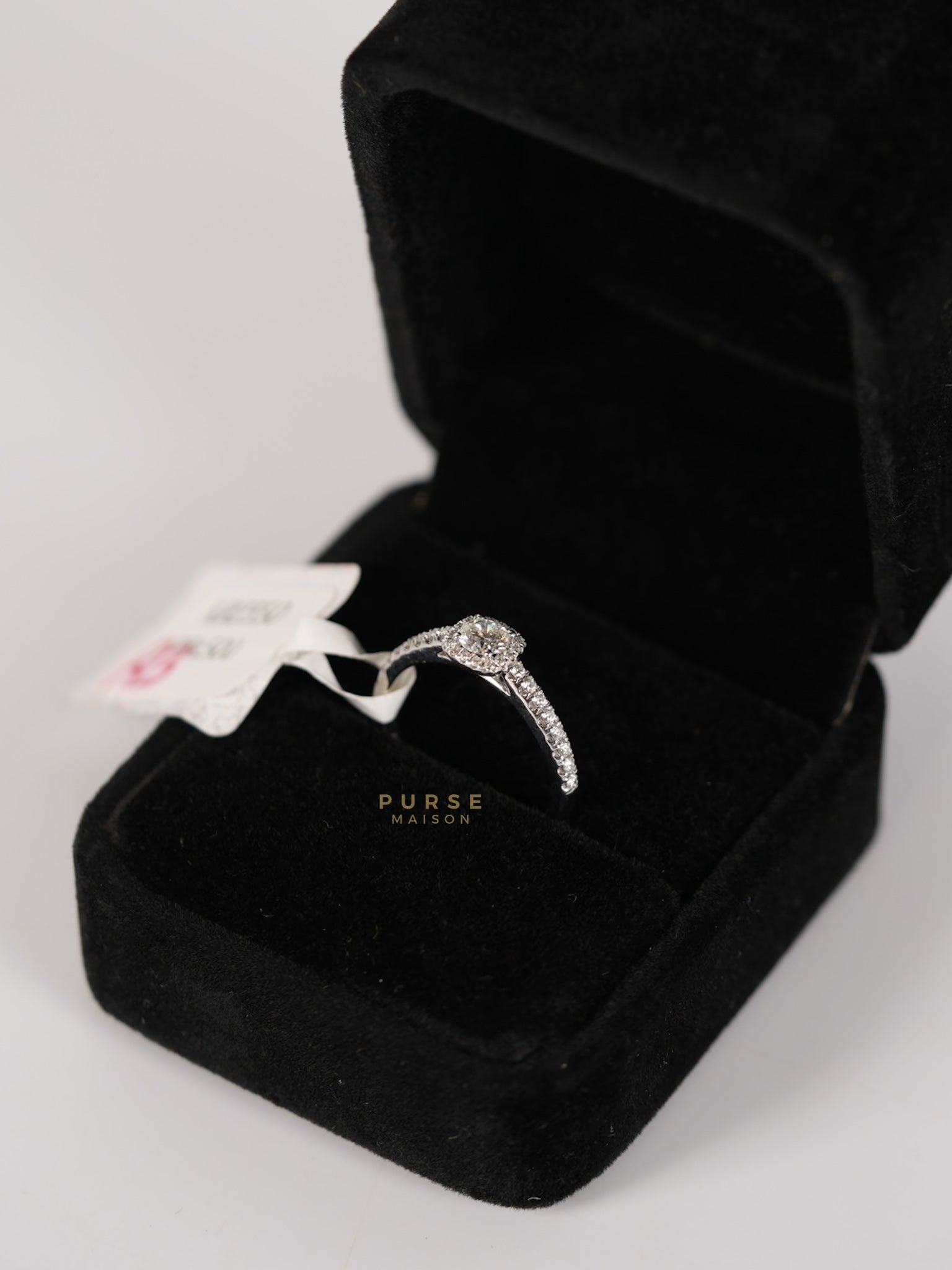 0.21 carat 2.66g Natural Diamond HK Setting Ring US Size 6.5 R13 | Purse Maison Luxury Bags Shop