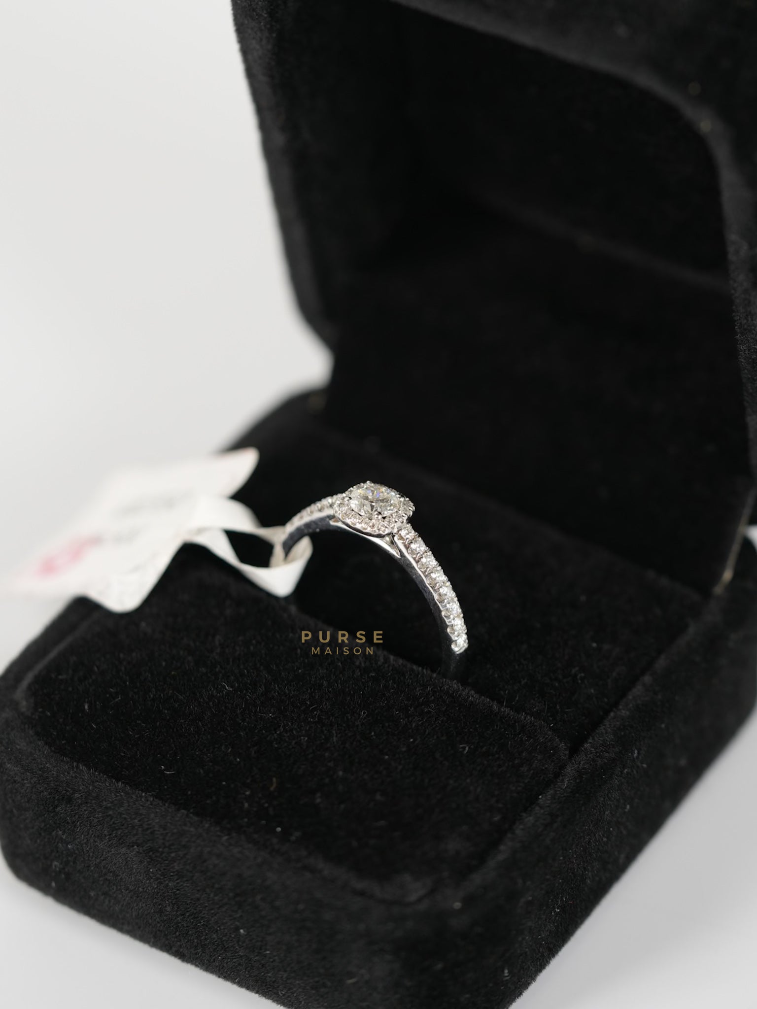 0.21 carat 2.66g Natural Diamond HK Setting Ring US Size 6.5 R13 | Purse Maison Luxury Bags Shop